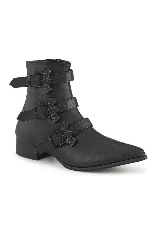 WARLOCK-50-B Vegan Leather Ankle Boot (Unisex)