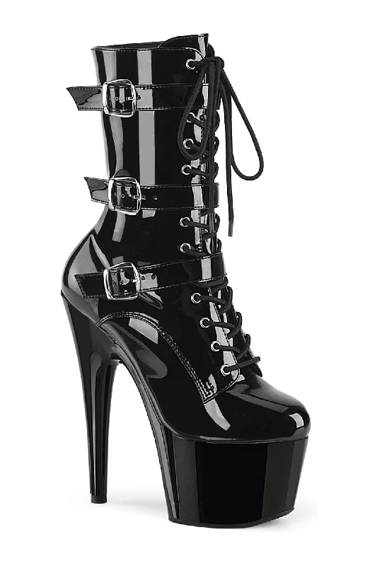 ADORE-1043 Black Patent Ankle Boot