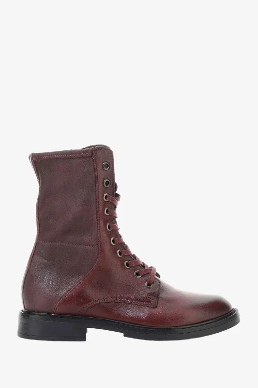 MJUS 81201 BURGUNDY LEATHER BOOT