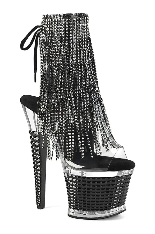 SPECTATOR-1017RSF Clear Vinyl Ankle Boot