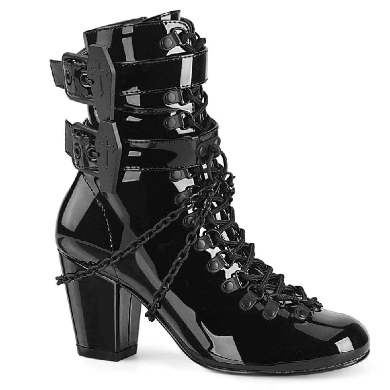 SS-VIVIKA-128 Ankle Boot | Black Patent