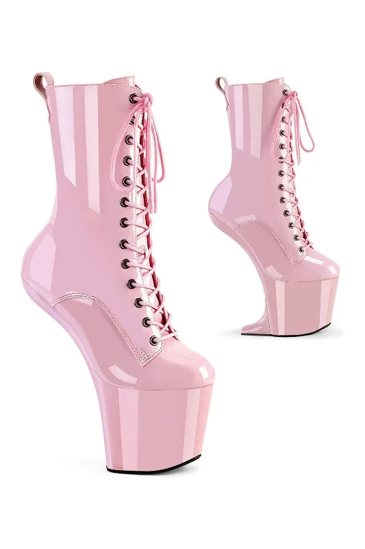 CRAZE-1040 Pink Patent Ankle Boot