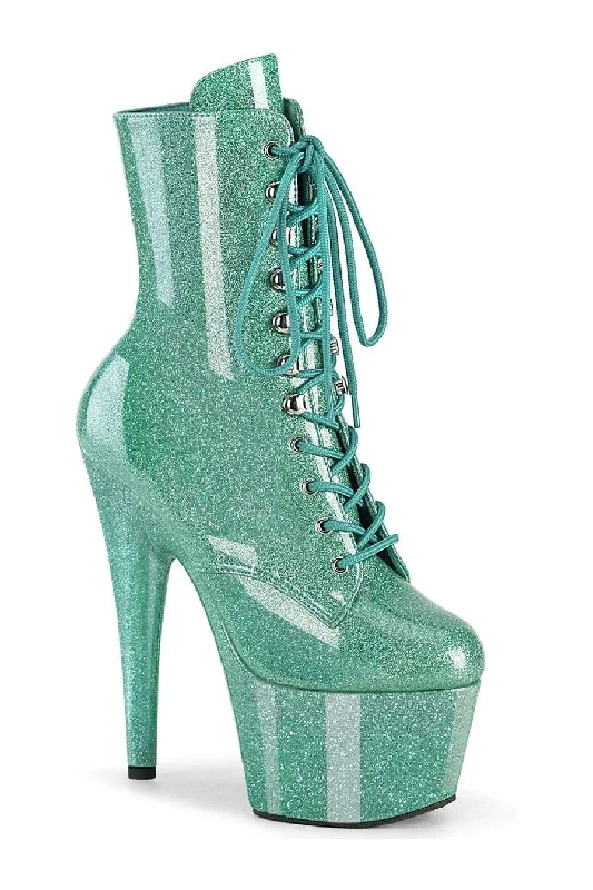 ADORE-1020GP Turquoise Patent Ankle Boot