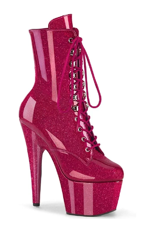 ADORE-1020GP Fuchsia Patent Ankle Boot