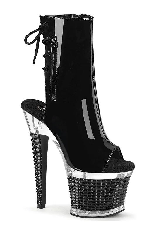 SS-SPECTATOR-1018 Ankle Boot | Black Patent