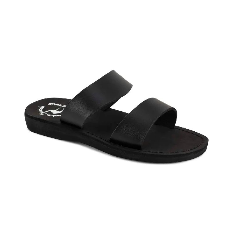 Aviv Vegan - Leather Alternative Sandal | Black