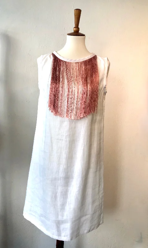 White fringe dress  FINAL SALE