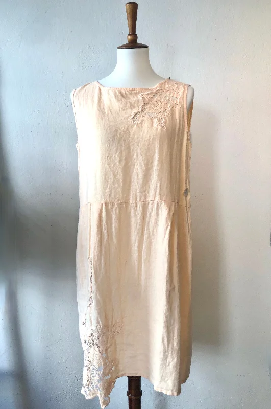 Lace peach dress  FINAL SALE