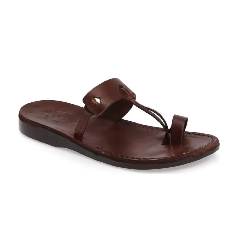 David - Natural Leather Sandal | Brown