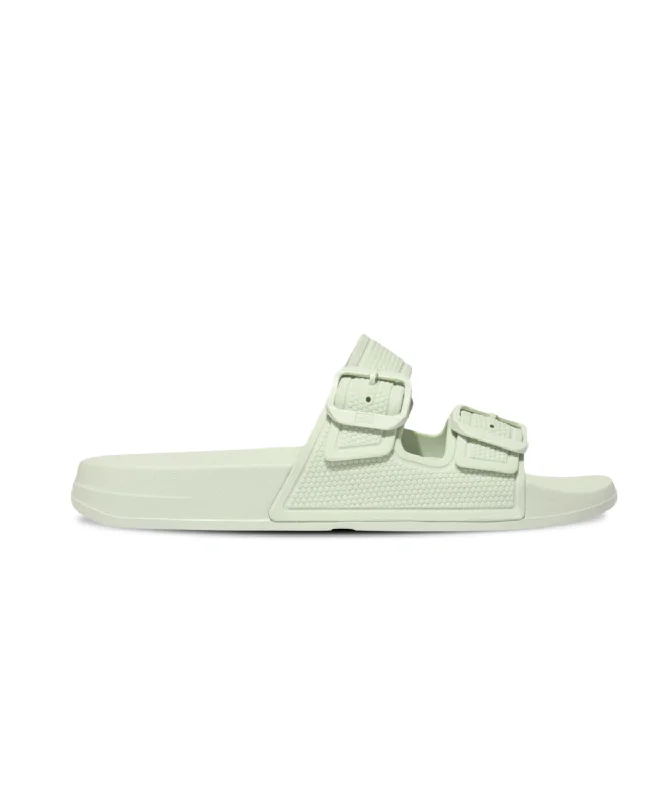 FitFlop iQushion Two Bar Buckle Slides Sagebrush