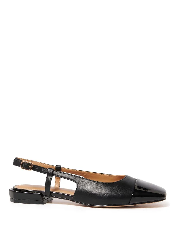 Lorelei Toe Cap Slingback Flat