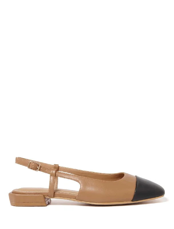 Lorelei Toe Cap Slingback Flat