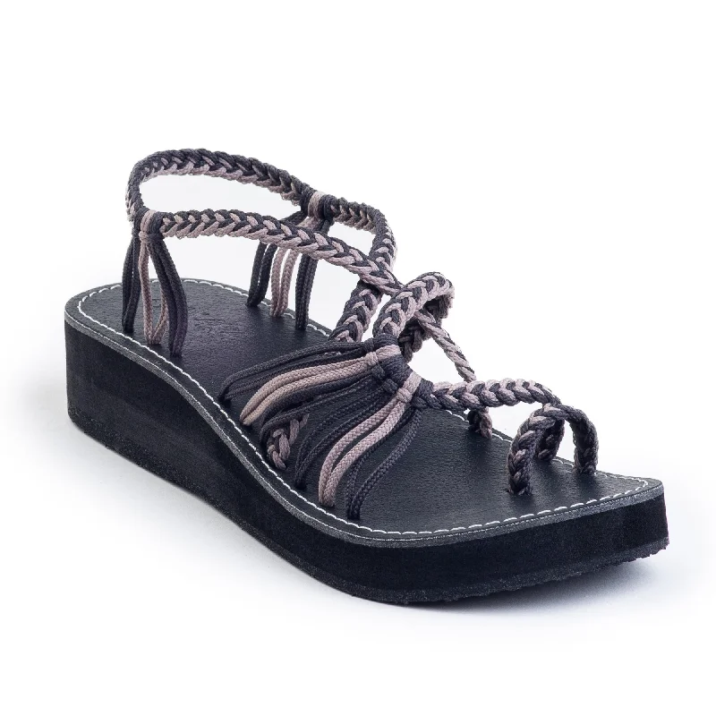 Plaka Platform Sandals for Women | Anchor Gray Brazilian Sand