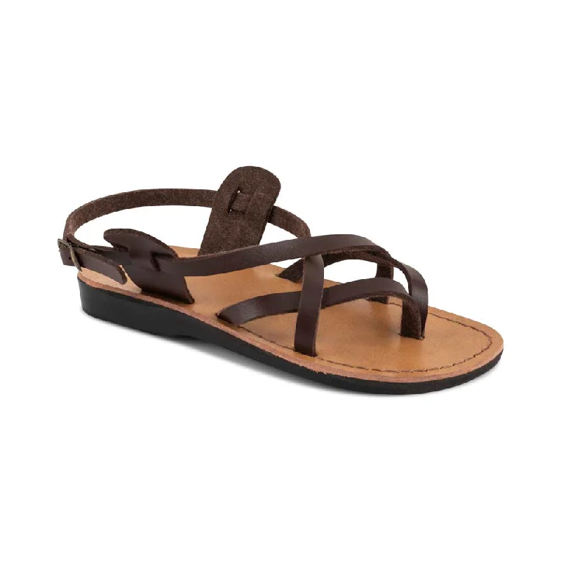 Tamar Buckle Vegan - Leather Alternative Sandal | Brown