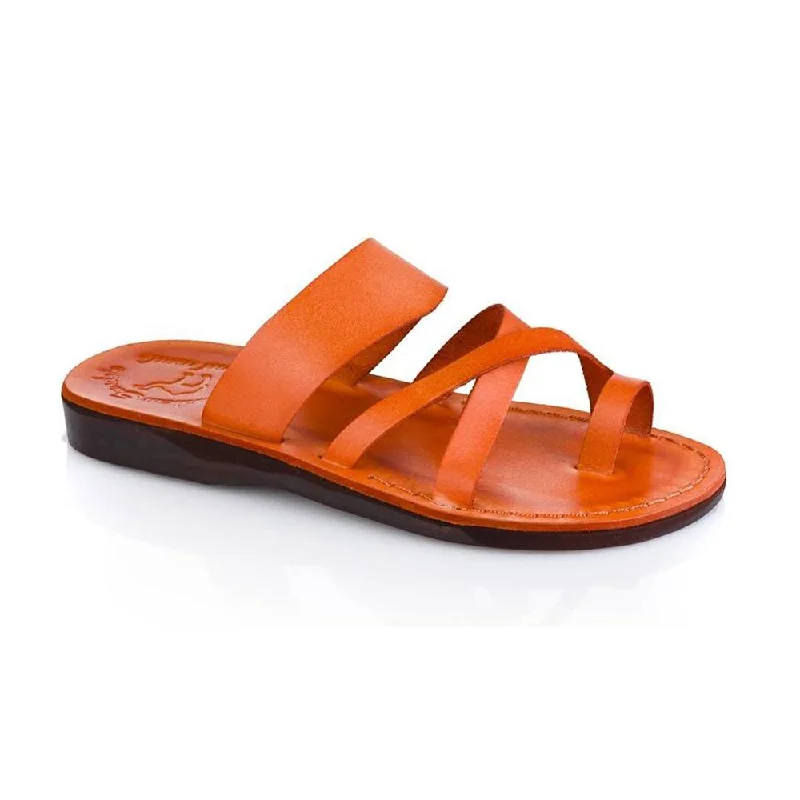 The Good Shepherd - Leather Toe Loop Sandal | Orange