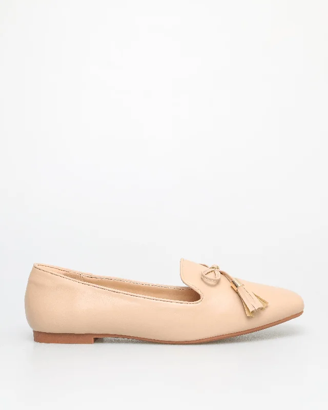 Tomaz FL082 Ladies Bow Flats (Beige)