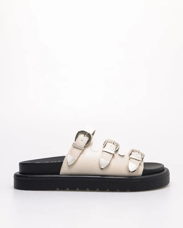 Tomaz NN397 Ladies Triple Strap Sandals (Cream)