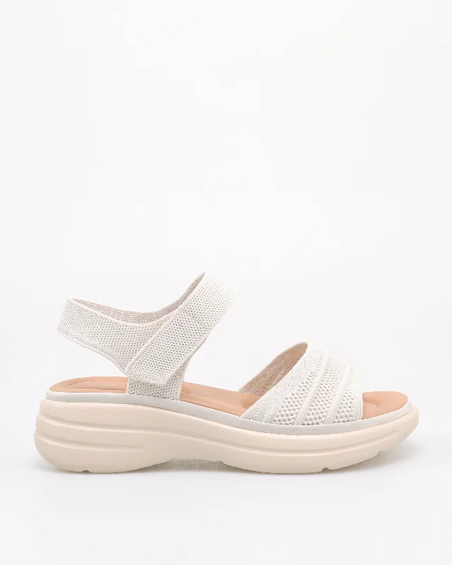 Tomaz NN419 Ladies Knitted Sandals (Cream)