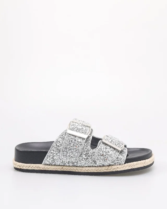 Tomaz NN457 Ladies Glittery Sandals (Silver)