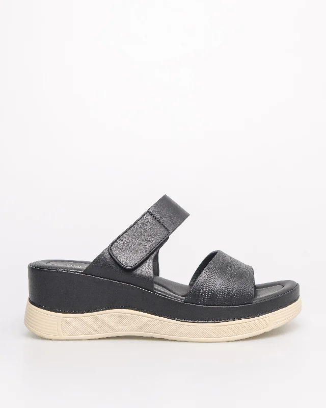 Tomaz NN511 Ladies Urban Strap Sandal (Black)