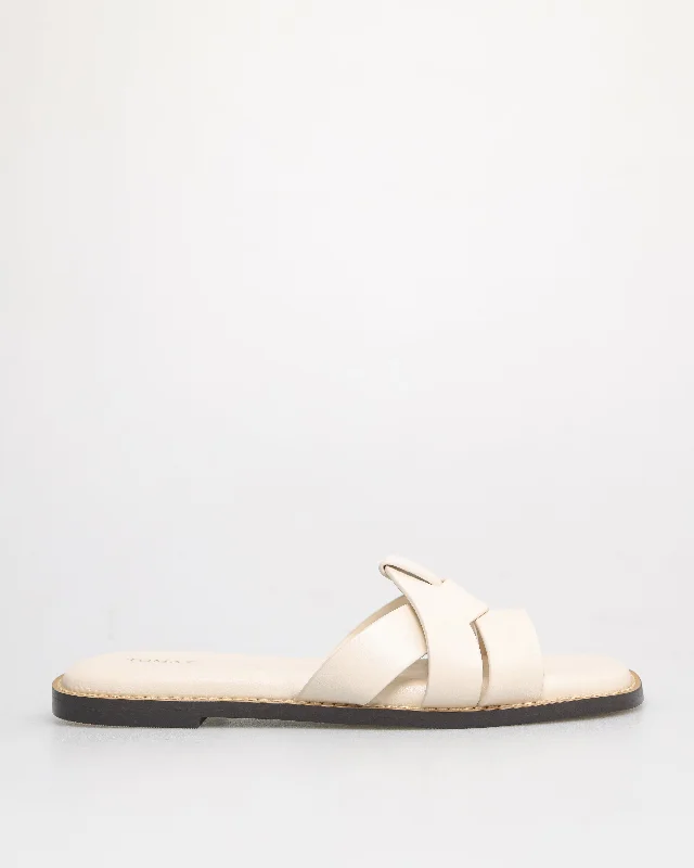 Tomaz YX185 Ladies Crossover Sandals (Cream)