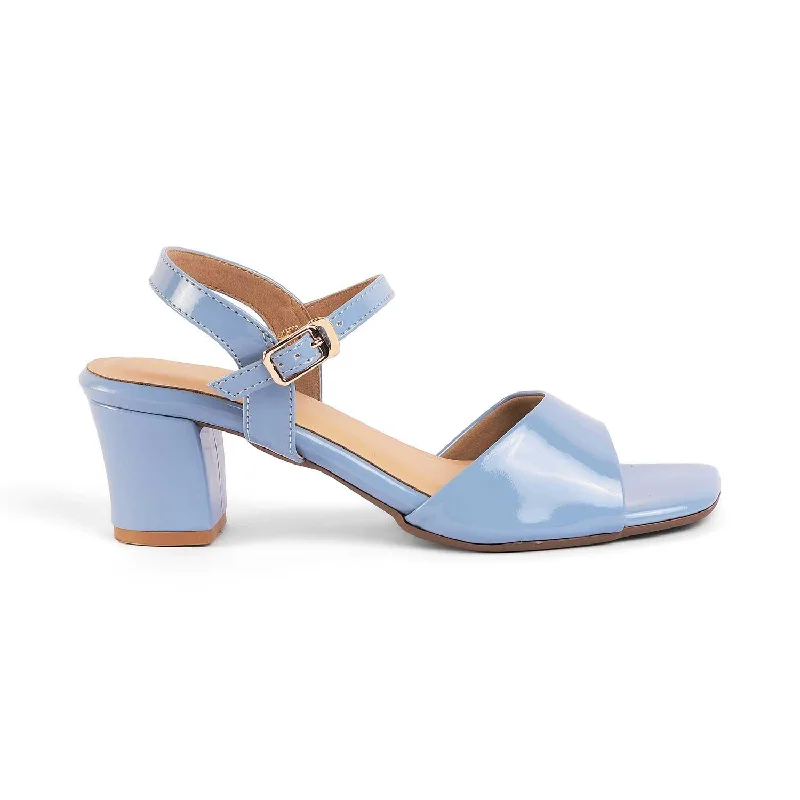 Tresmode Solor Blue Women's Casual Block Heel Sandals