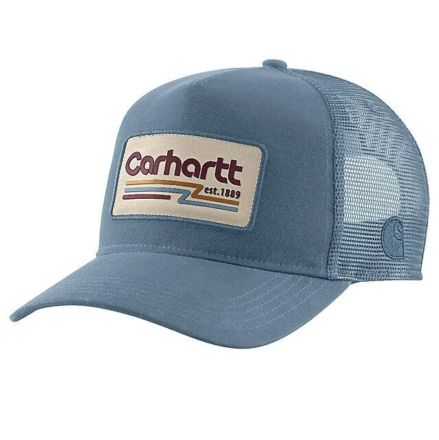 Canvas Mesh Back 1889 Patch Cap - Thundercloud