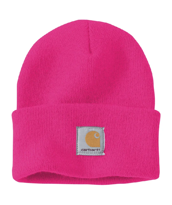 Knit Cuffed Beanie - Pink Glow