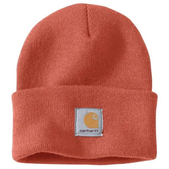 Knit Cuffed Beanie - Terracotta