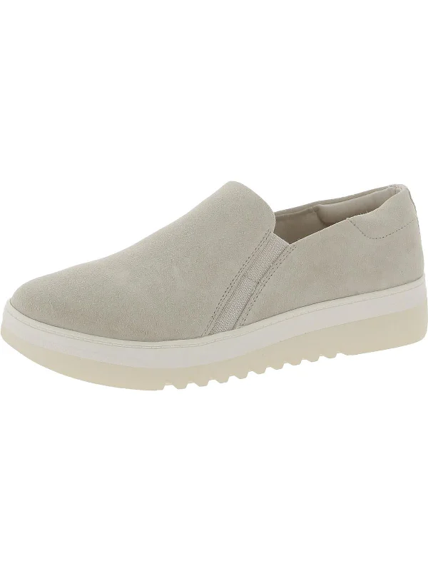 Good To Go Womens Suede Lifestyle Slip-On Sneakers