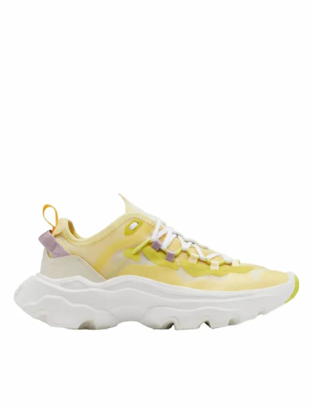 Women's Kinetic Breakthru Tech Sneaker In Tranquil Yellow, Chalk