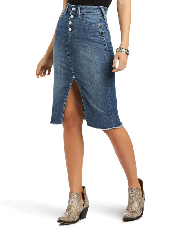 Ariat 10040577 Womens Denim Skirt Eleanor