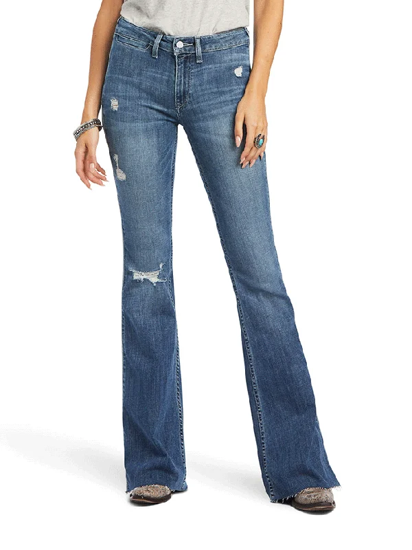 Ariat 10040804 Womens REAL High Rise Piper Flare Jean Capitola