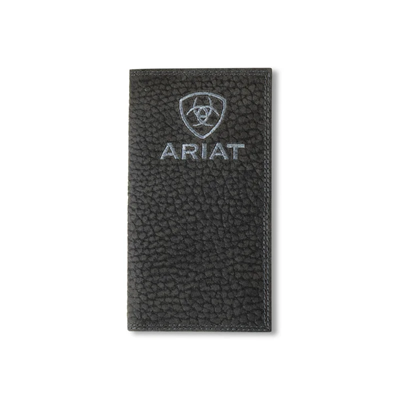 Ariat Black Pebble Leather Rodeo Wallet