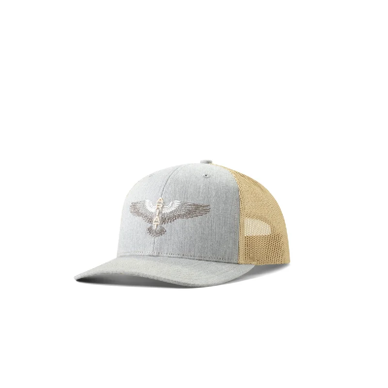 Ariat Denim & Tan Ballcap with Embroidered Ariat/Eagle Wings