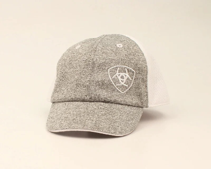 Ariat Gray Offset Logo Ballcap for Infants