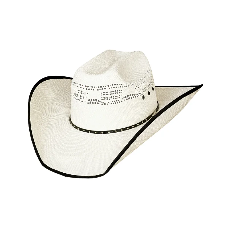 Bullhide Hats Justin Moore Collection 20X Beer Time Bound Edge Bangora Western Straw Hat