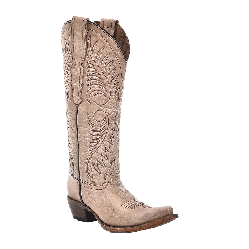 Circle G By Corral Ladies Sand Cowhide Leather Western Boots L6116