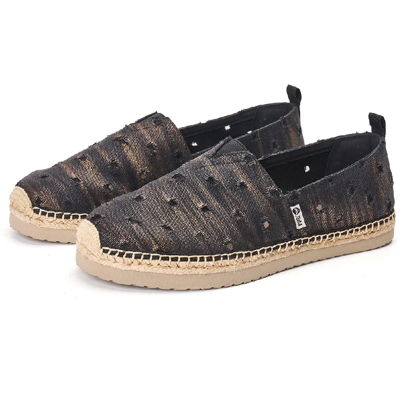 Handmade Men's Denim Espadrilles Flats-57395M