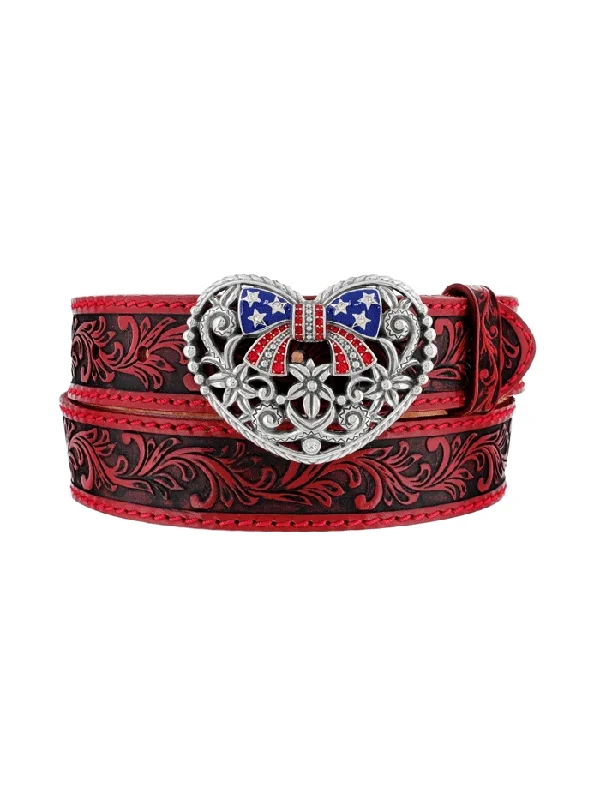 Justin C21337 Womens True Heartland Belt Red