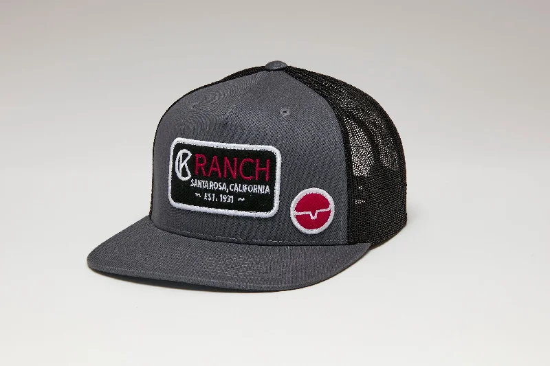 Kimes Ranch Black and Charcoal CK31 Trucker Hat