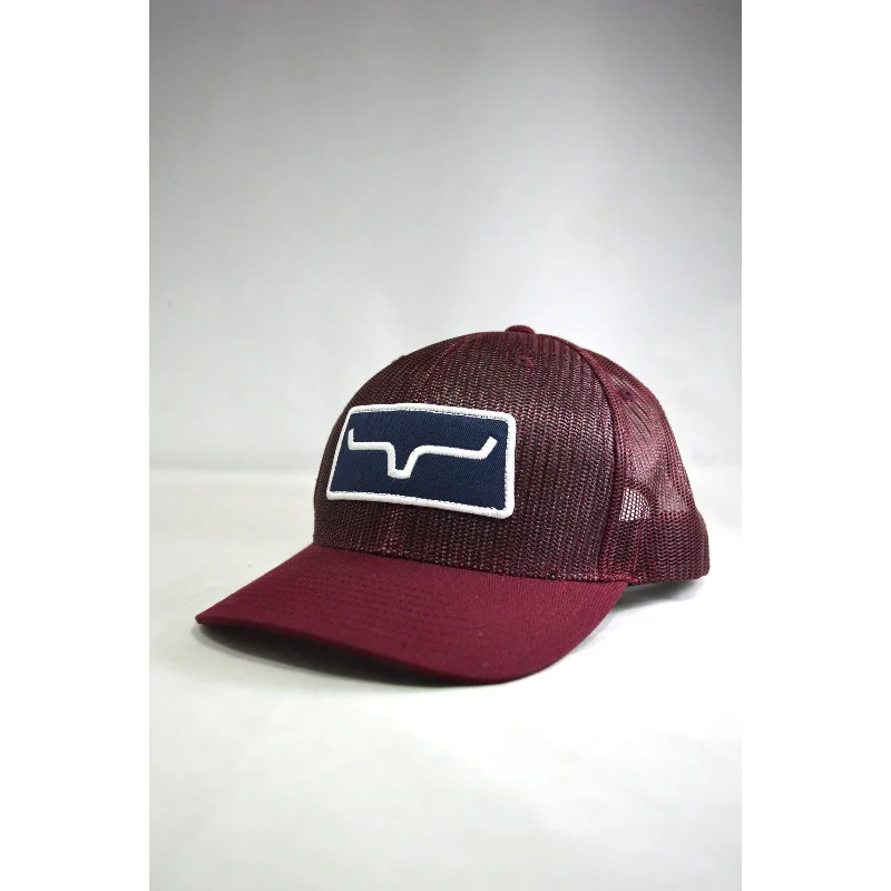 Kimes Ranch Burgundy All Mesh Trucker Cap