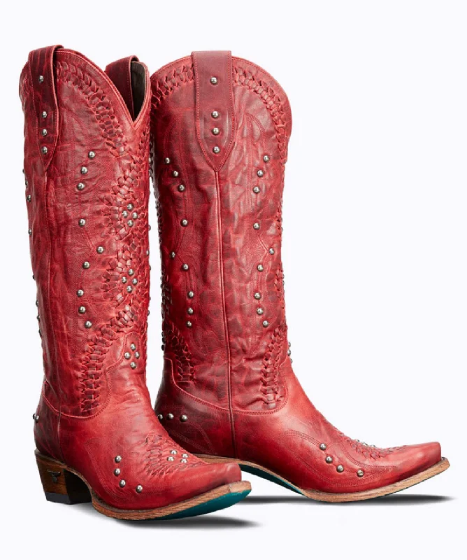 LADIES LB0469G LANE Cossette Smoldering Ruby 15" Boho Western Boots