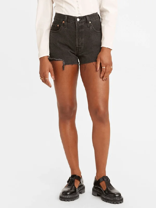 Levi's 563270112 Womens 501 Original Shorts Lunar Black