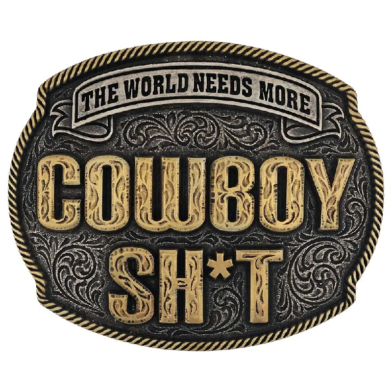 Montana Silversmiths "The World Needs More Cowboy Sh*t" Attitude Buckle