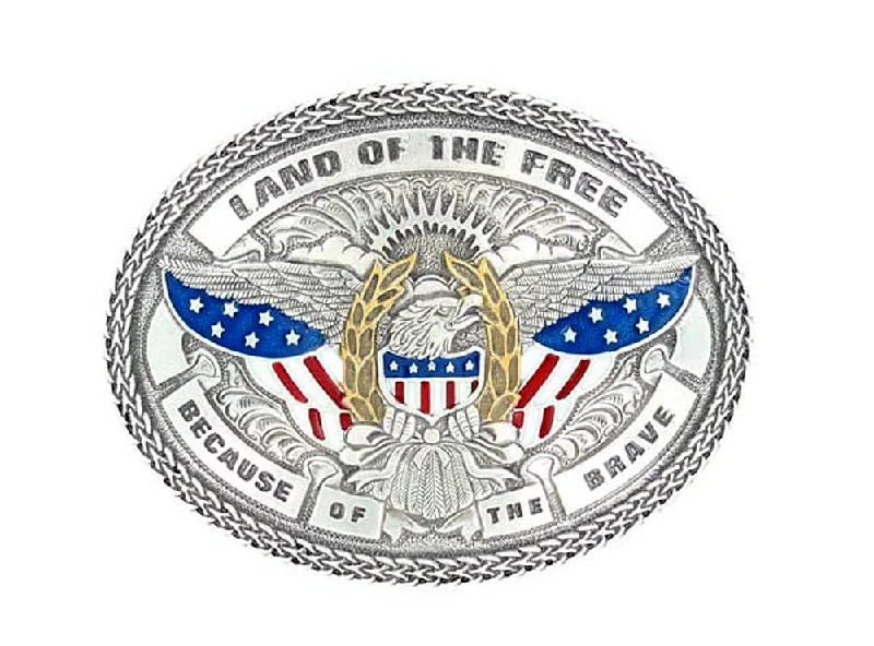 Nocona "Land of the Free, Because of the Brave" Buckle