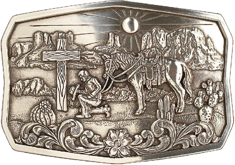 Nocona Praying Cowboy Belt Buckle