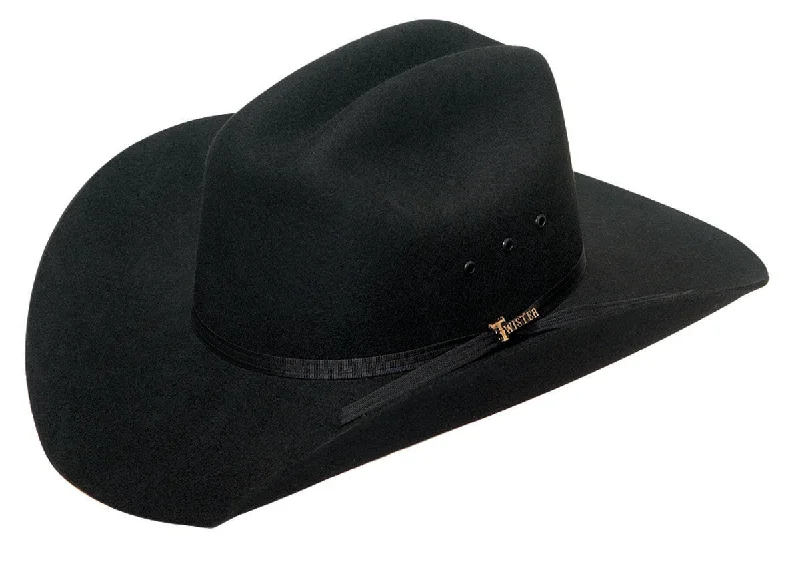 Twister Youth Black Western Wool Felt Hat