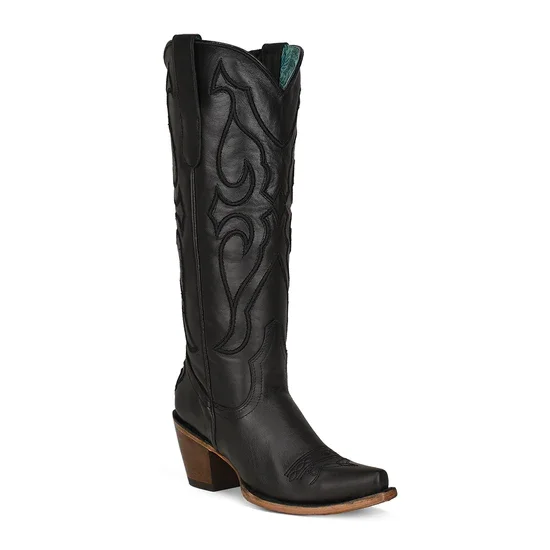 Women's Corral Tall Black Western Boot #Z5075